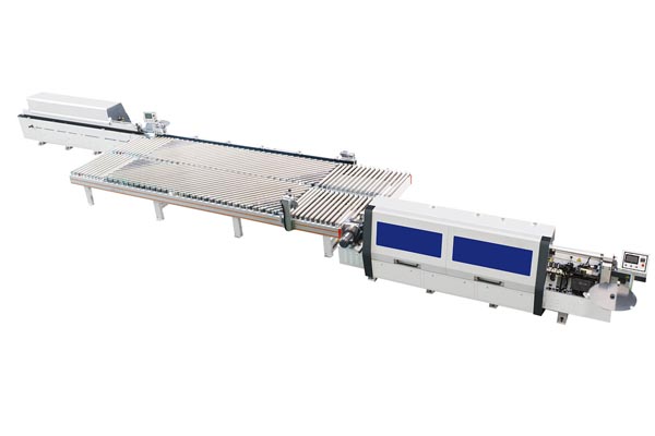 Automatische transportleiding voor twee edge -banders