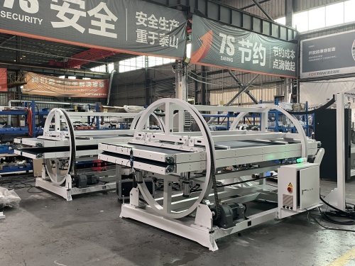 Efficiëntiegedreven stijl: riemomzetmachine: 180° materiaal omdraaien, geen handmatige inspanning, maximale productiviteit